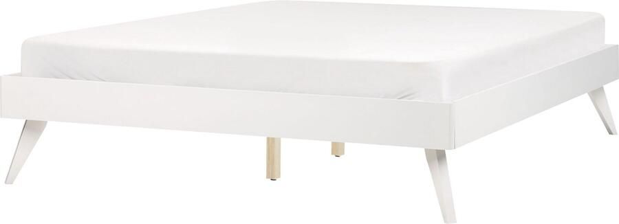 Beliani Bed zonder hoofdbord BERRIC 140 x 200 cm Wit