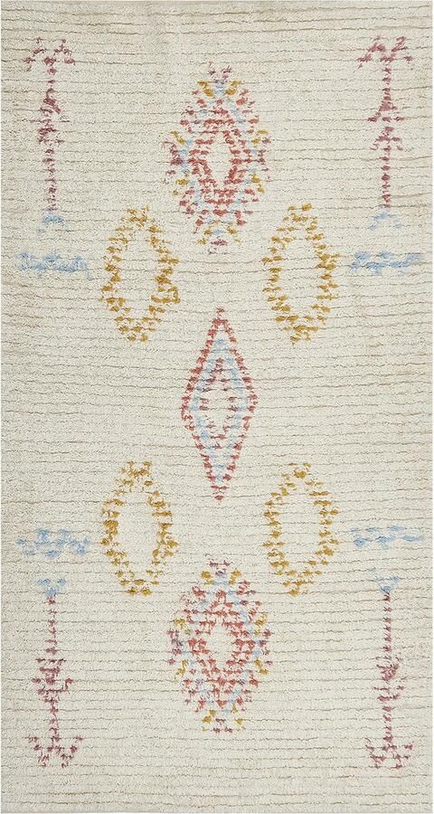 Beliani -BETTIAH-Laagpolig vloerkleed-Beige-80 x 150 cm-Katoen - Foto 2