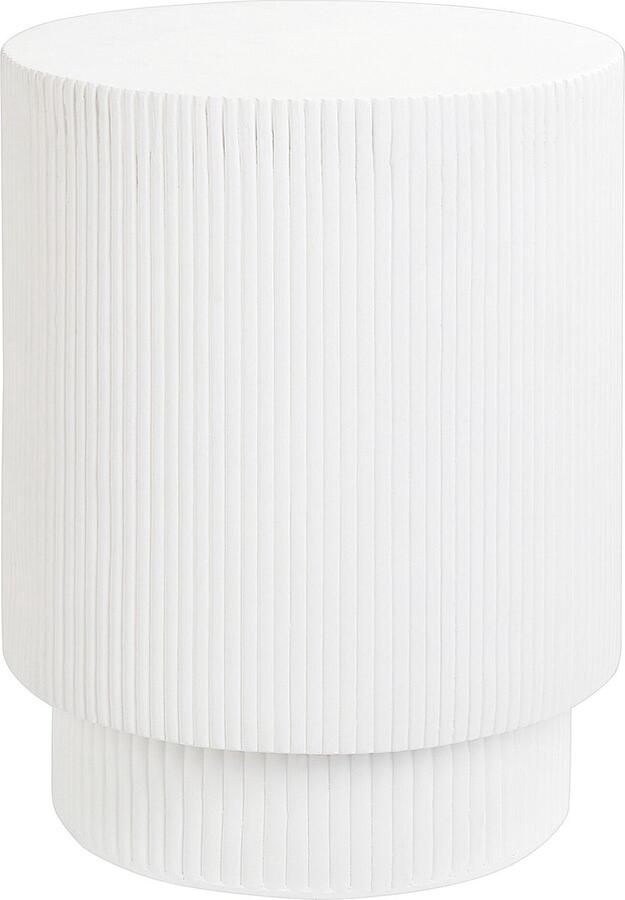 Beliani BICCARI Bijzettafel-Wit-Lichtbeton (MgO) - Foto 2