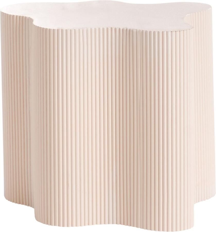 Beliani PERRY Bijzettafel Off-white MDF