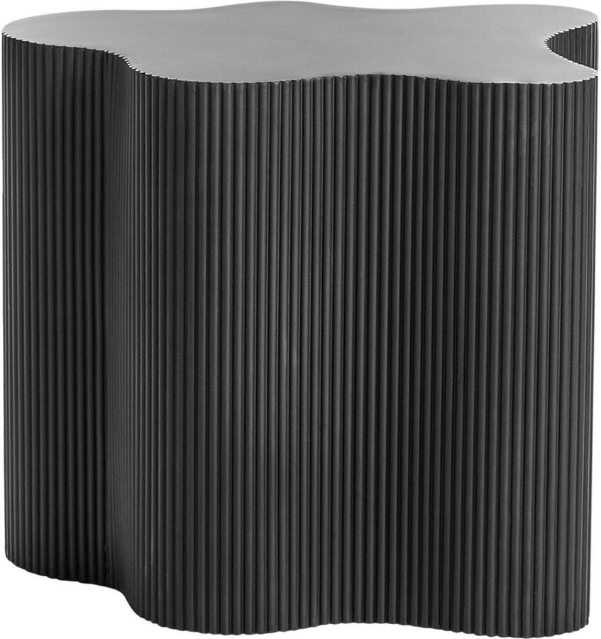 Beliani PERRY Bijzettafel Zwart MDF