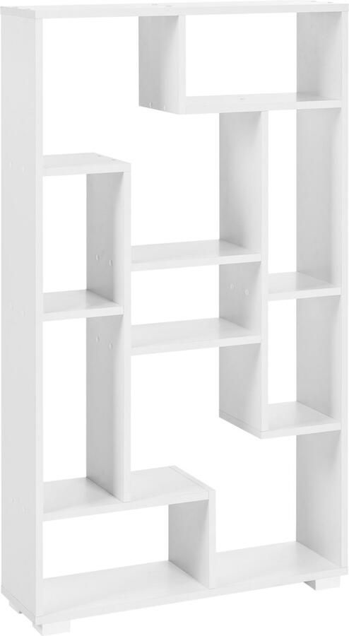 Beliani ALMA Boekenkast Wit Vezelplaat