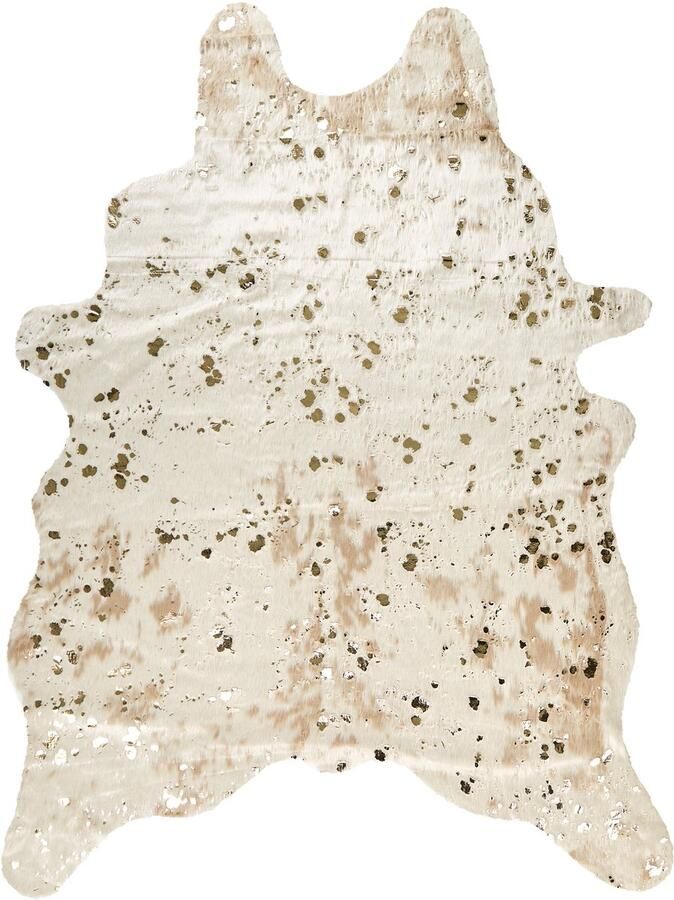 Beliani -BOGONG -Kunstleer vloerkleed-Lichtbeige-150 x 200 cm-Polyester