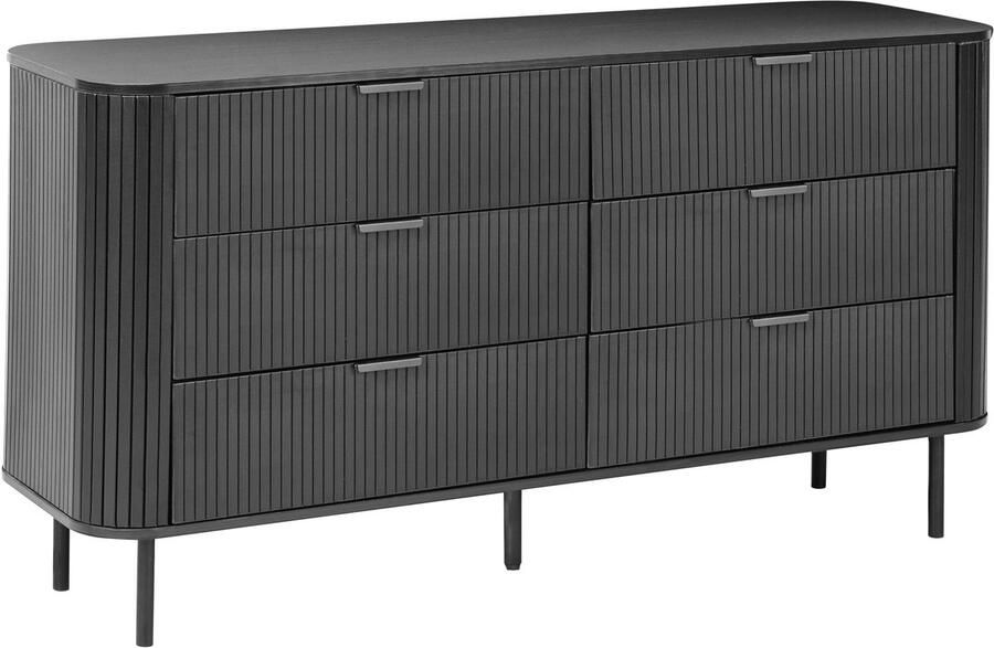 Beliani BRADLEY Ladekast Zwart MDF