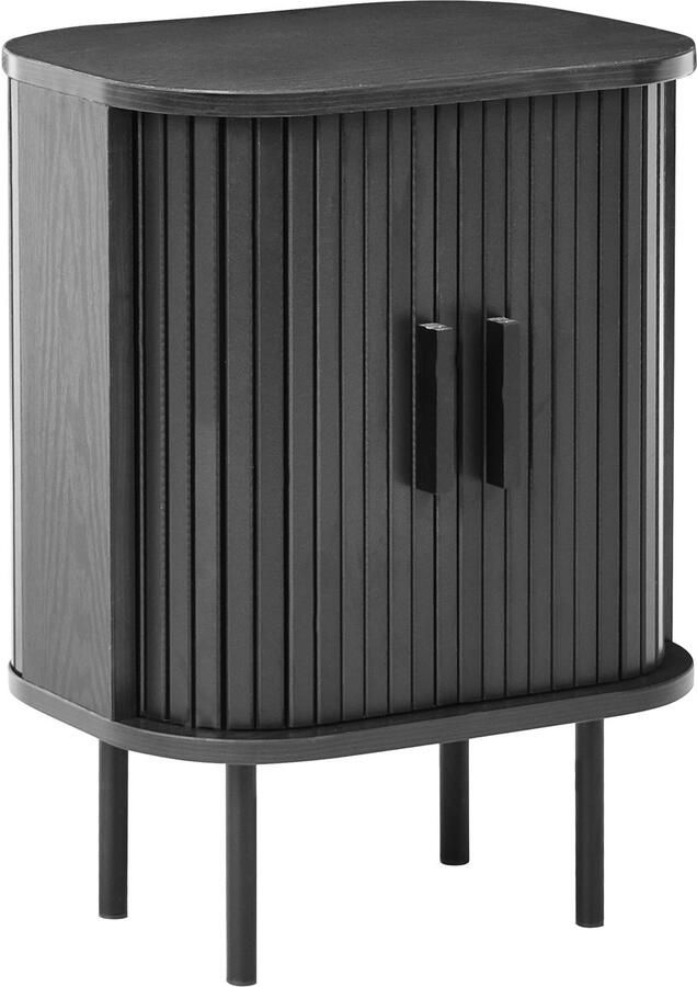 Beliani BRADLEY Nachtkastje Zwart MDF