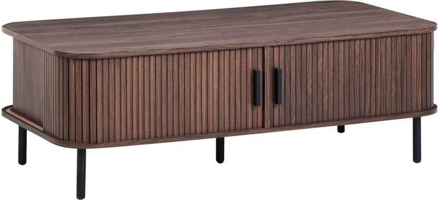 Beliani BRADLEY Salontafel Donkerbruin MDF