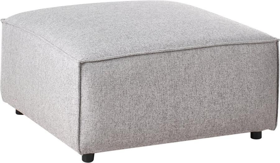 Beliani BRANDE Ottomaan Grijs Polyester