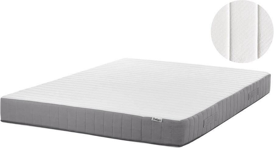 Beliani FLUFFY Pocketveringmatras stevig Wit 160 x 200 cm Pocketveren - Foto 2