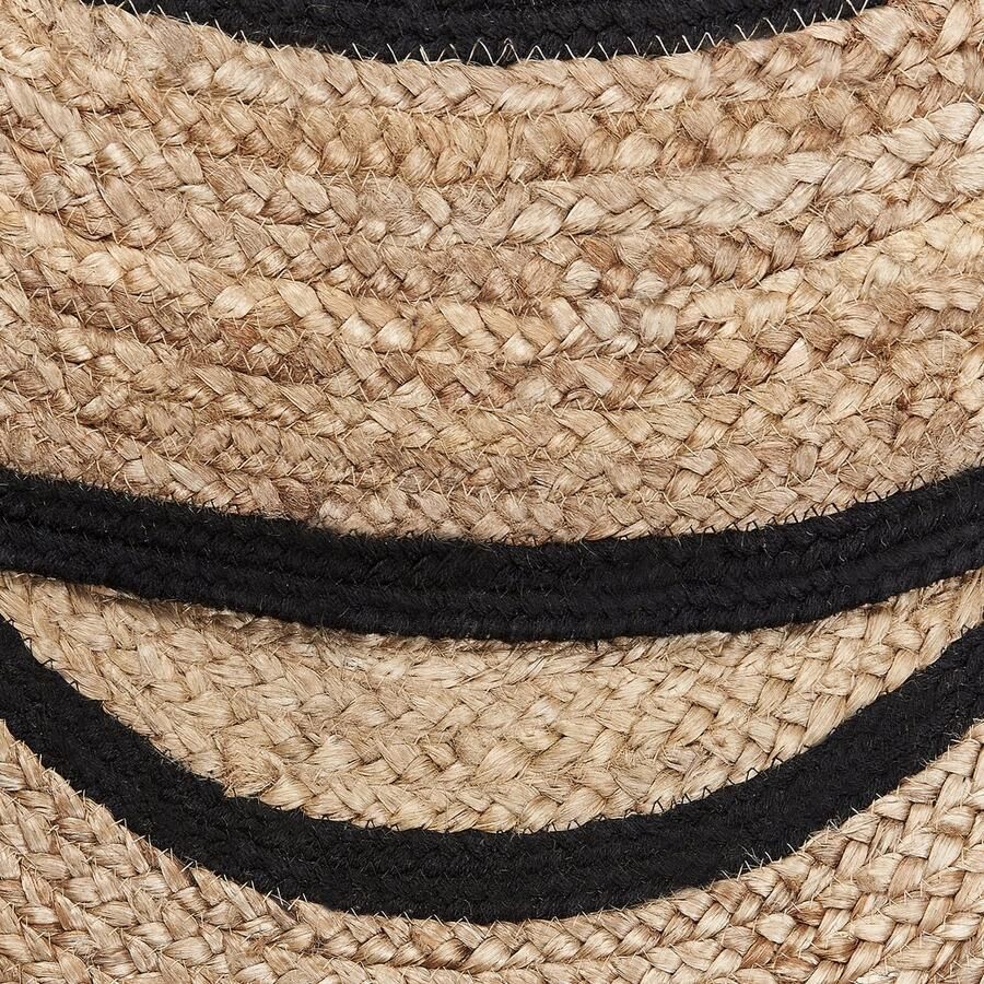 Beliani BUKSE Vloerkleed Beige 140 cm Jute