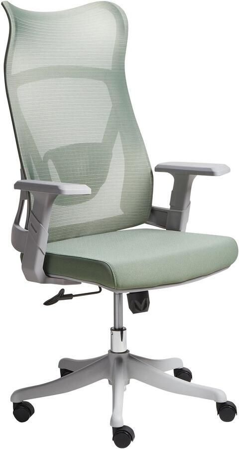 Beliani Bureaustoel Draaibaar BARD Stof Groen