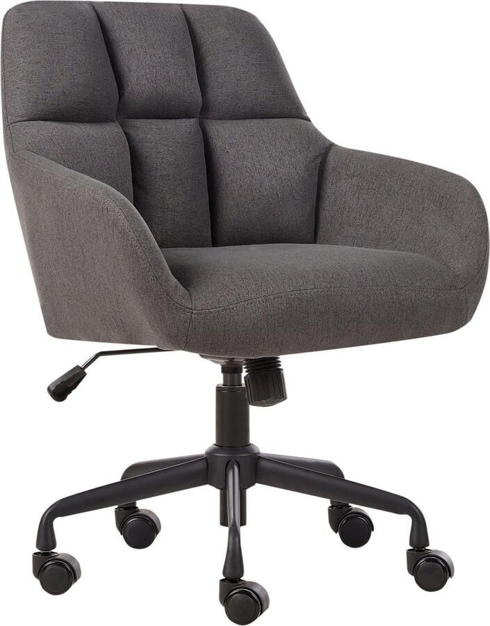 Beliani PALMDALE Bureaustoel Grijs Polyester