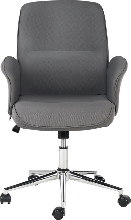 Beliani Bureaustoel Draaibaar RAVISHING Grijs - Foto 2