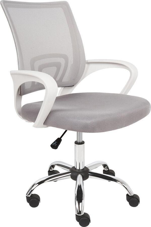 Beliani Bureaustoel Draaibaar SOLID Lichtgrijs