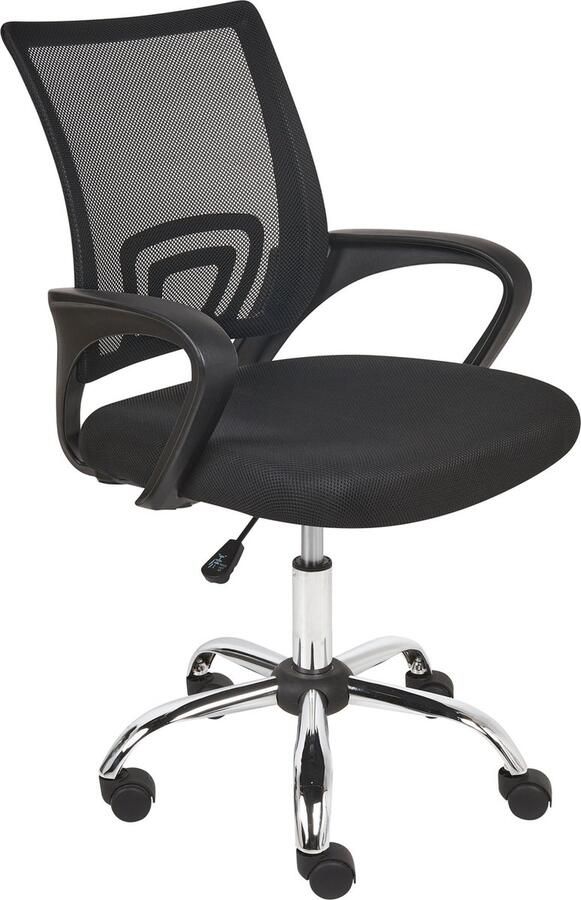 Beliani SOLID Bureaustoel Zwart Polyester