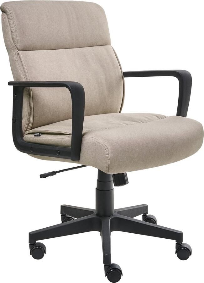 Beliani BYRON Bureaustoel Beige Stof