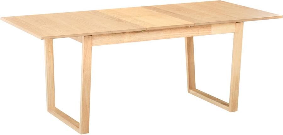 Beliani Eettafel uitschuifbaar CAMDEN Licht essenhout 160 200 cm 95 cm
