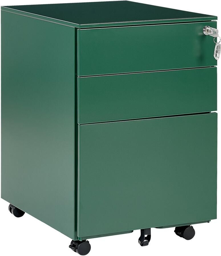 Beliani Kantoorkast CAMI Metaal Groen