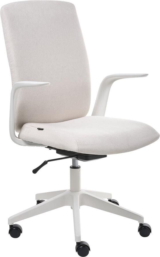 Beliani CAPTAIN Bureaustoel Lichtbeige Polyester
