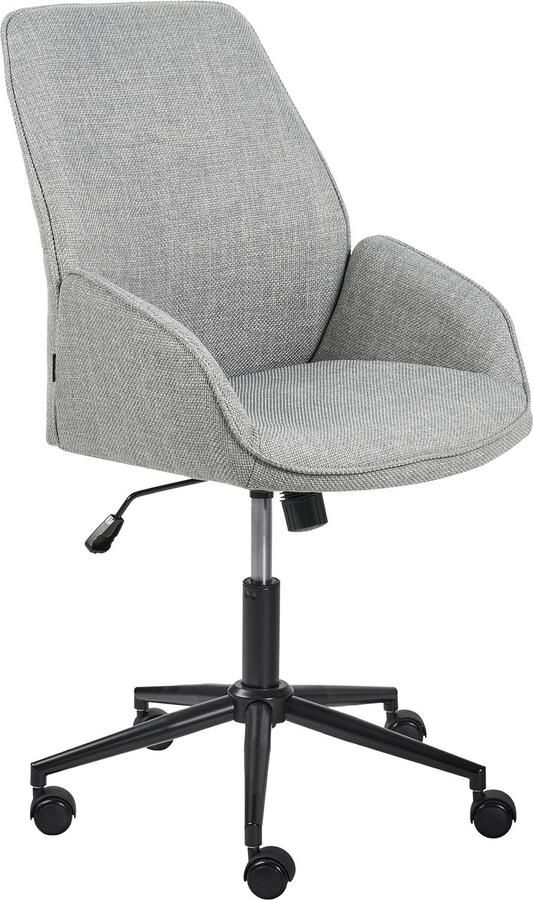 Beliani CASTILLE Bureaustoel Grijs Polyester