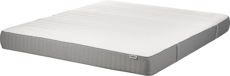 Beliani CHEER Schuimmatras medium Wit 180 x 200 cm Polyester