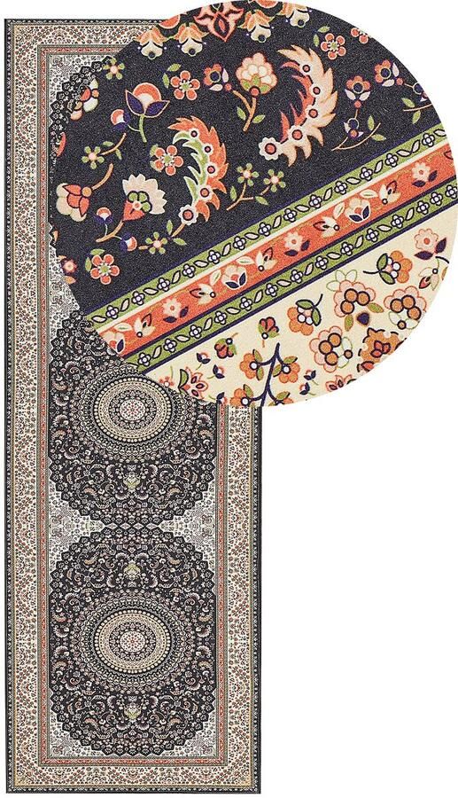 Beliani -CIVRIL-Loper tapijt-Meerkleurig-80 x 240 cm-Polyester