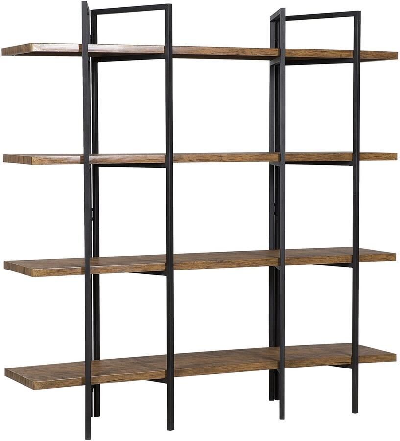 Beliani COMPTON Boekenkast met 4 planken donkere houtkleur