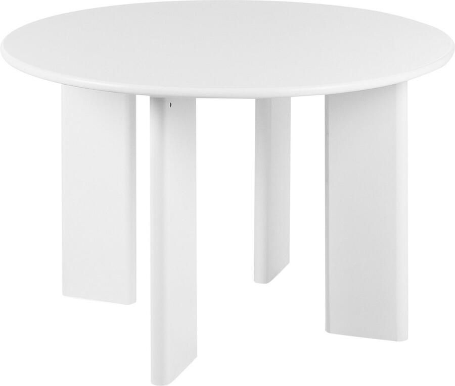 Beliani COSMO Ronde eettafel Wit 100 cm MDF