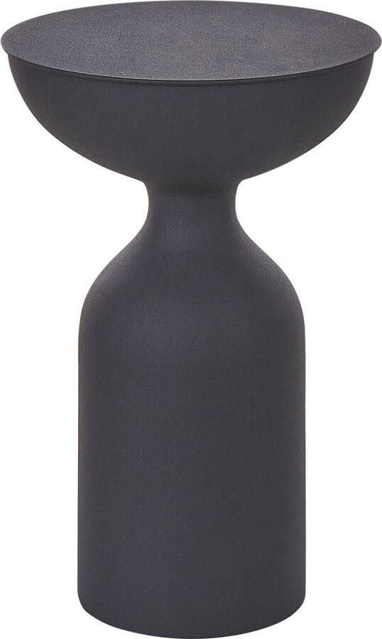 Beliani COTA Bijzettafel Zwart IJzer