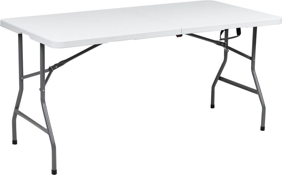 Beliani CUGNOLI Tuintafel voor 4 Wit Synthetisch materiaal