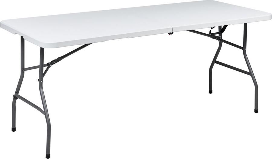 Beliani CUGNOLI Tuintafel voor 6 Wit Synthetisch materiaal