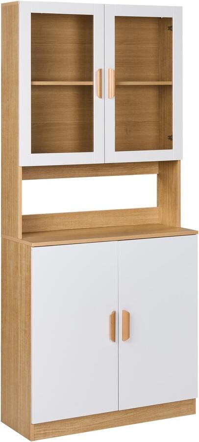 Beliani CYGNET Vitrinekast Wit MDF