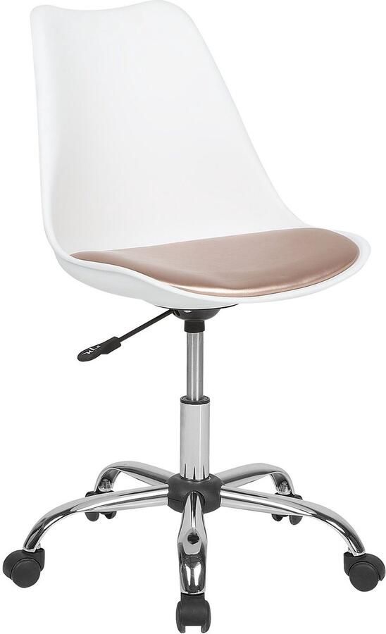 Beliani Dakota Ii Bureaustoel-wit-polypropyleen