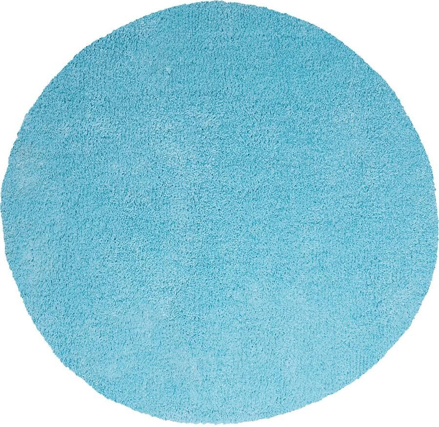 Beliani DEMRE Shaggy vloerkleed Lichtblauw 140 cm Polyester - Foto 2