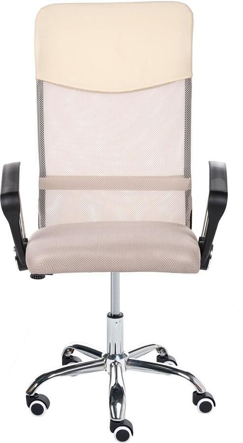 Beliani Bureaustoel Draaibaar DESIGN Beige - Foto 2
