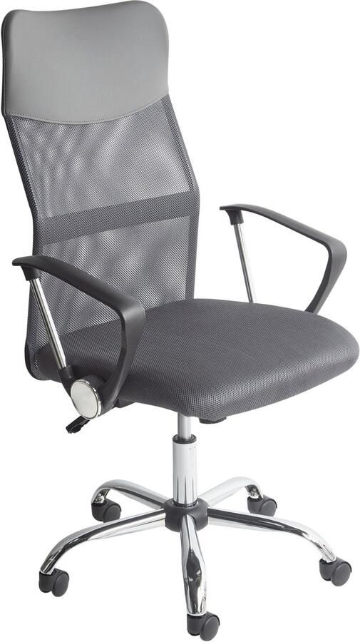 Beliani Bureaustoel Draaibaar DESIGN Grijs