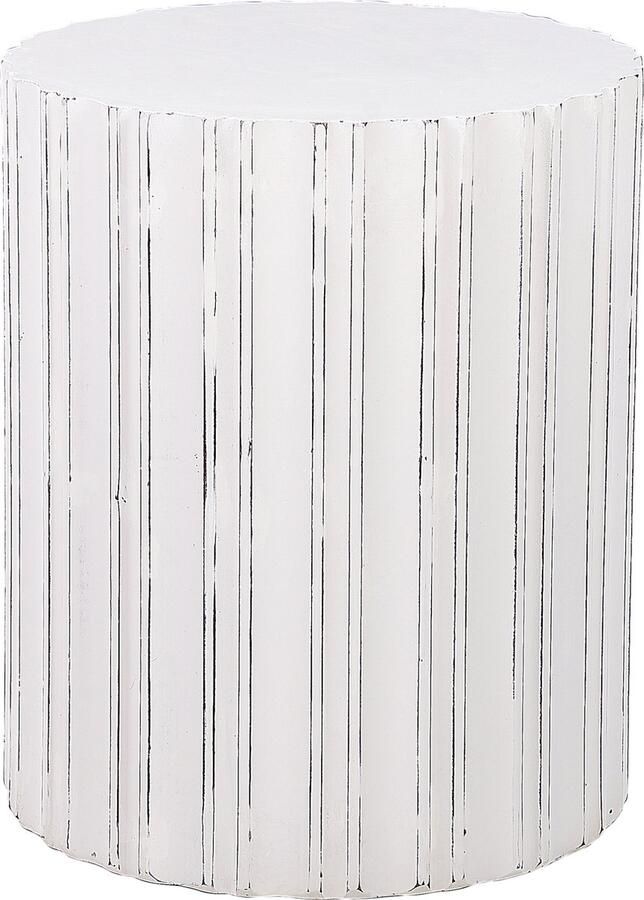 Beliani DEULI Bijzettafel Wit MDF