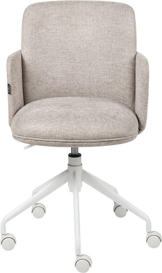 Beliani DRYDEN Bureaustoel Beige Polyester - Foto 2