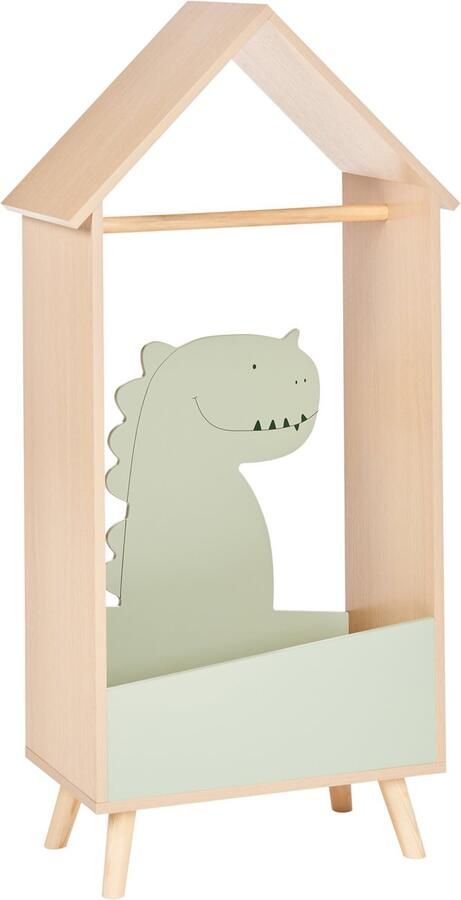 Beliani DURANGO Kledingkast Lichthout Lichtgroen MDF