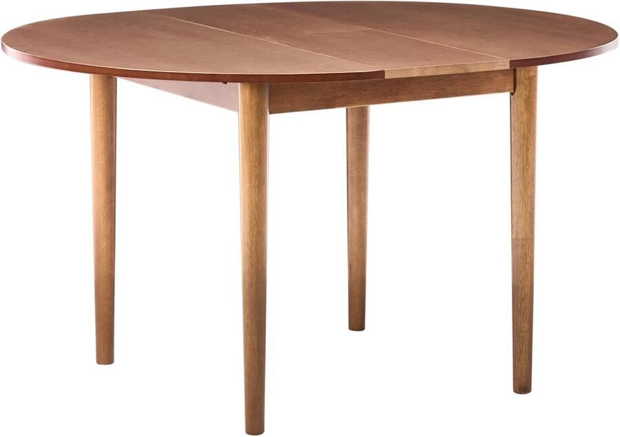 Beliani ECHO Uitschuifbare eettafel Donkerbruin 107 137x107cm MDF
