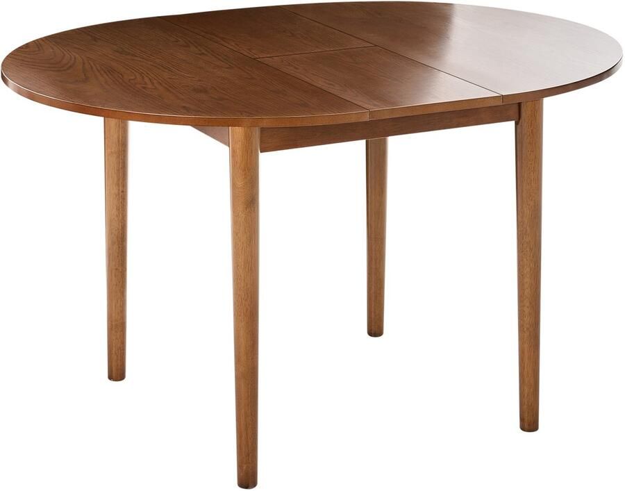 Beliani ECHO Uitschuifbare eettafel Donkerbruin 107 137x107cm MDF - Foto 2