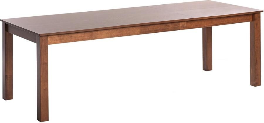 Beliani Eettafel uitschuifbaar MADURA Donker essenhout 160 240 cm 90 cm