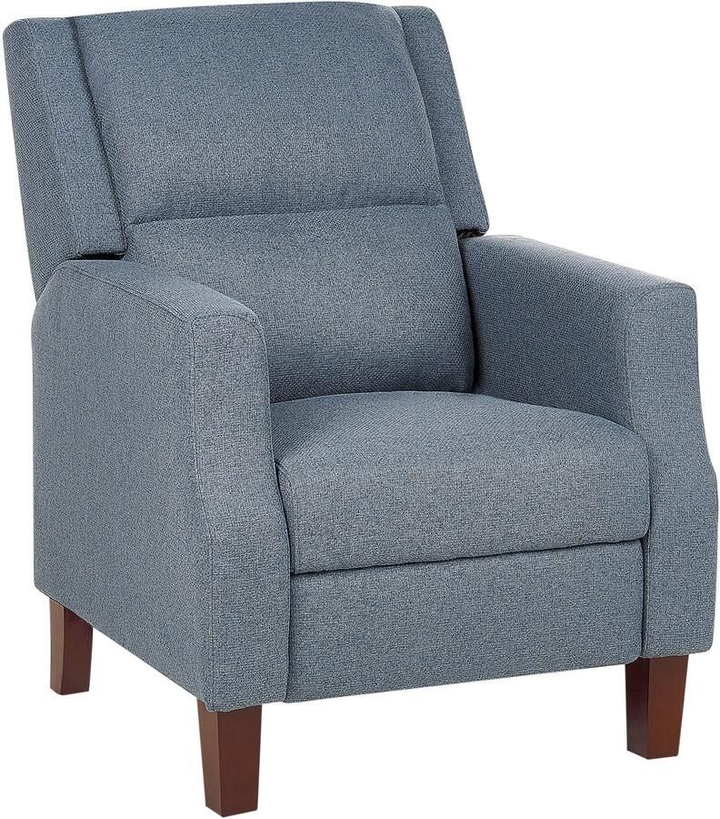 Beliani EGERSUND TV-fauteuil-Donkere houtkleur-Polyester