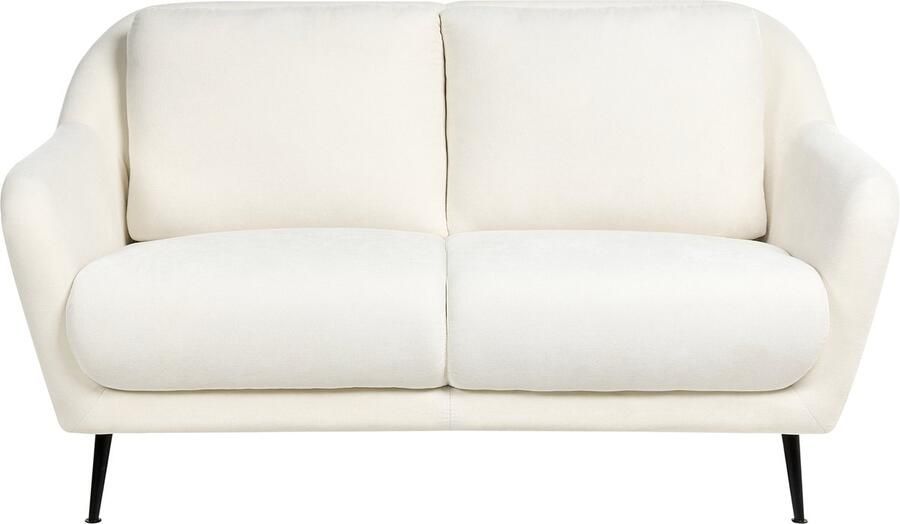 Beliani EIBY Tweezitsbank Wit Chenille