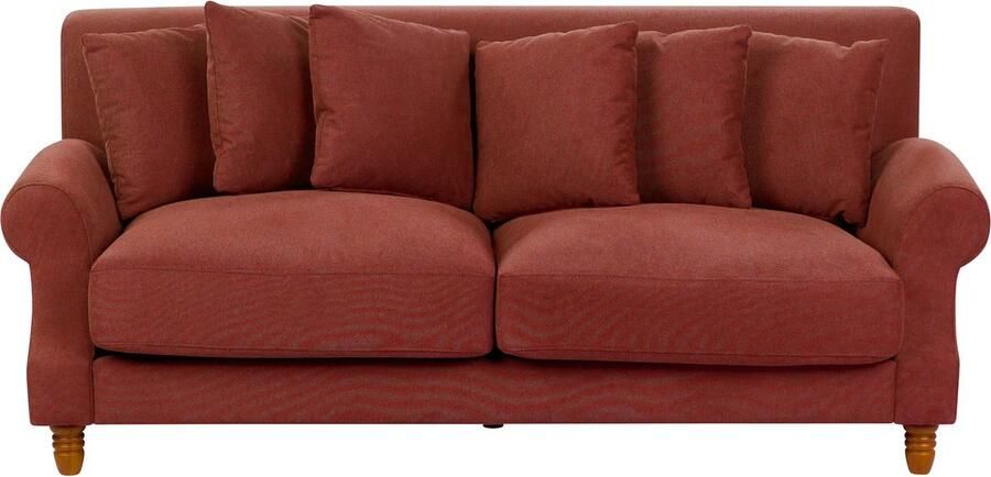 Beliani EIKE Tweezitsbank Rood Polyester