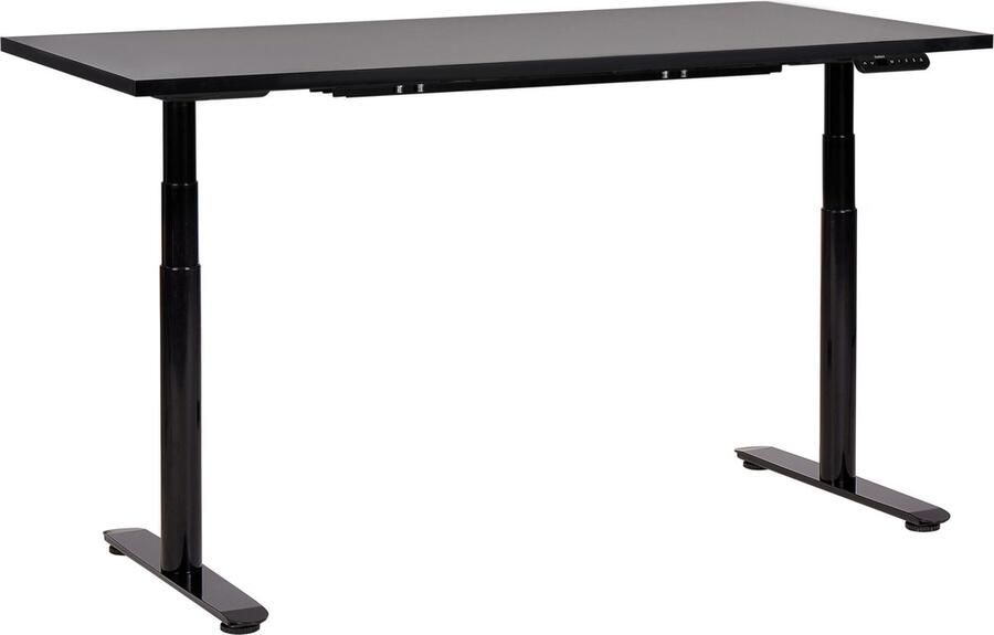 Beliani Elektrisch verstelbaar sta-bureau DESTINAS Zwart 160 cm 72 cm