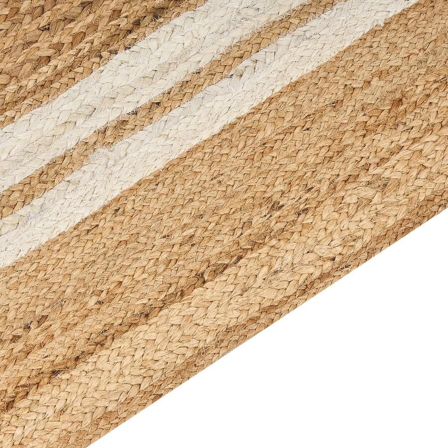 Beliani -ELMALI-Laagpolig vloerkleed-Lichtbeige-200 x 300 cm-Jute