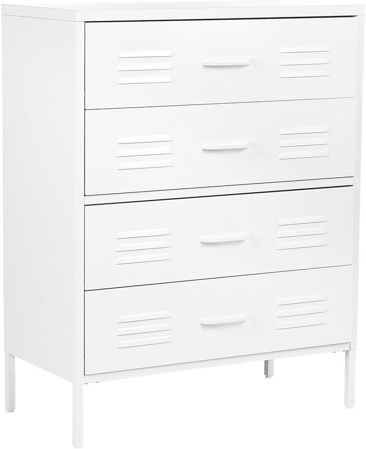 Beliani ENAGO Kantoorkast Wit Staal