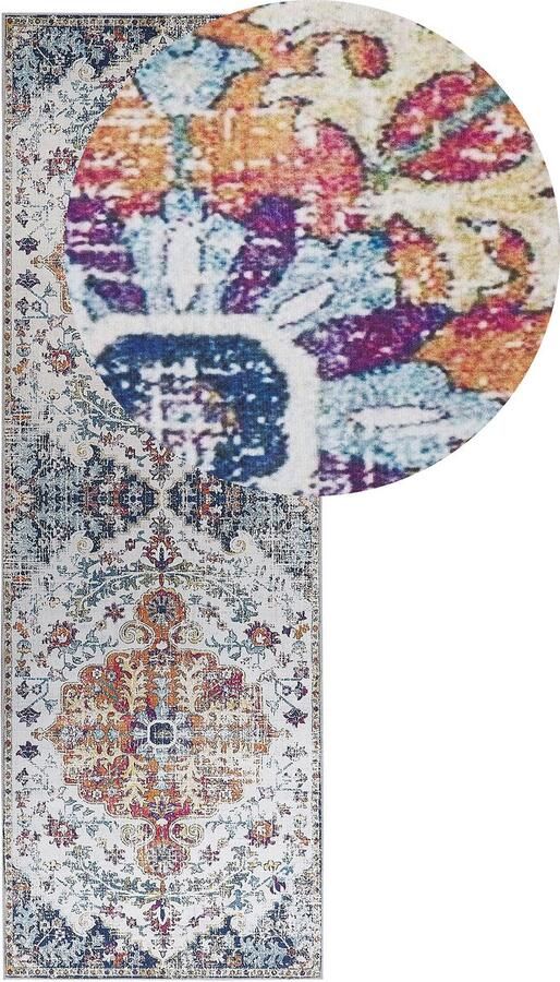 Beliani Vloerkleed polyester meerkleurig 80 x 240 cm ENAYAM - Foto 2