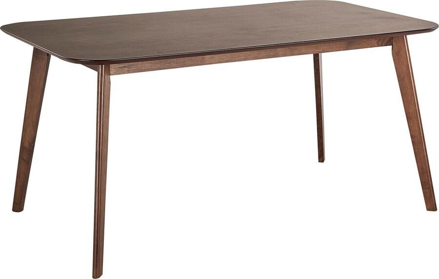 Beliani EPHRATA Eettafel Donkere houtkleur 90 x 150 cm MDF