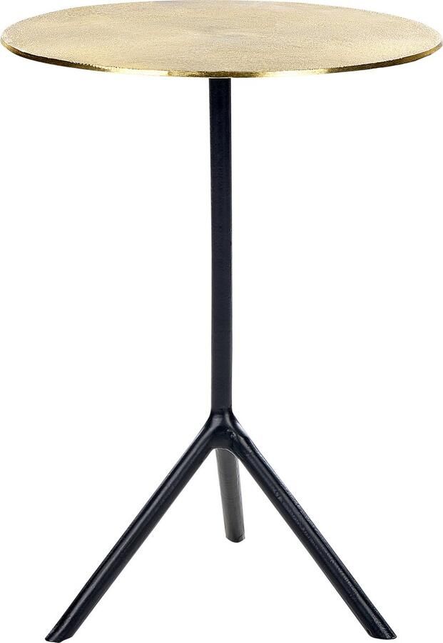 Beliani ERAVUR Bijzettafel Goud Aluminium